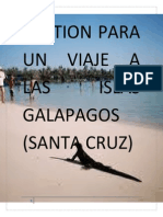 Gestion Para Un Viaje a Las Islas Galapagos