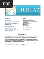 HESI A2 Info Page For Students