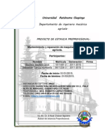 MANTENIMIENTO DE MAQUINARIA AGRÍCOLA EN ANSA