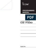 Cs-f500 Programming Manual