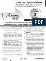 Cad Enem 2013 2a Aplic Dia 1 - Branco