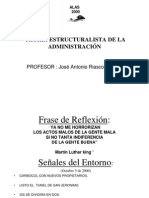 Teoría estructuralista de la administración en