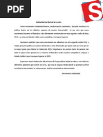 Download Declaracion Solidaridad Segunda Vuelta Listas FEUC by Solidaridad Uc SN244934823 doc pdf