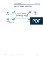 8.3.2.6 Packet Tracer - Pinging and Tracing to Test the Path Instructions