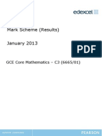 2013 Jan C3 (Marking Scheme)