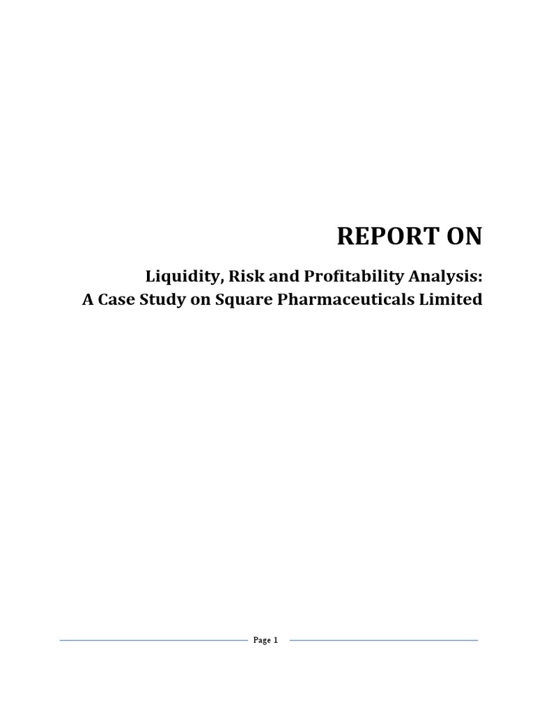 Liquidity Risk and Profitibility Analysis | PDF | Financial Economics ...