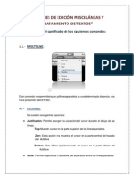 Ordenes de Edicion Miscelanea y Tratamiento de Textos