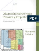 Alteracion Hidrotermal - Potasica y Propilitica