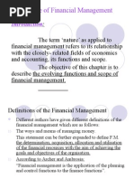 Download Financial Management Nature and Scope by Kane  SN24495170 doc pdf