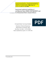 Two-Dimensional Analytical Modeling of Fully Depleted Dual-Material Gate (DMG) SOI MOSFET and Evidence for Diminished Short-Channel Effects