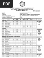 UPTU Transcript