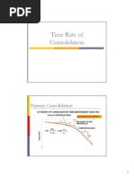 Time Rate of Consolidation