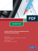 Lesson Study- Enhancing Mathematics Teaching and Learning