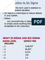 Introduction To Six Sigma