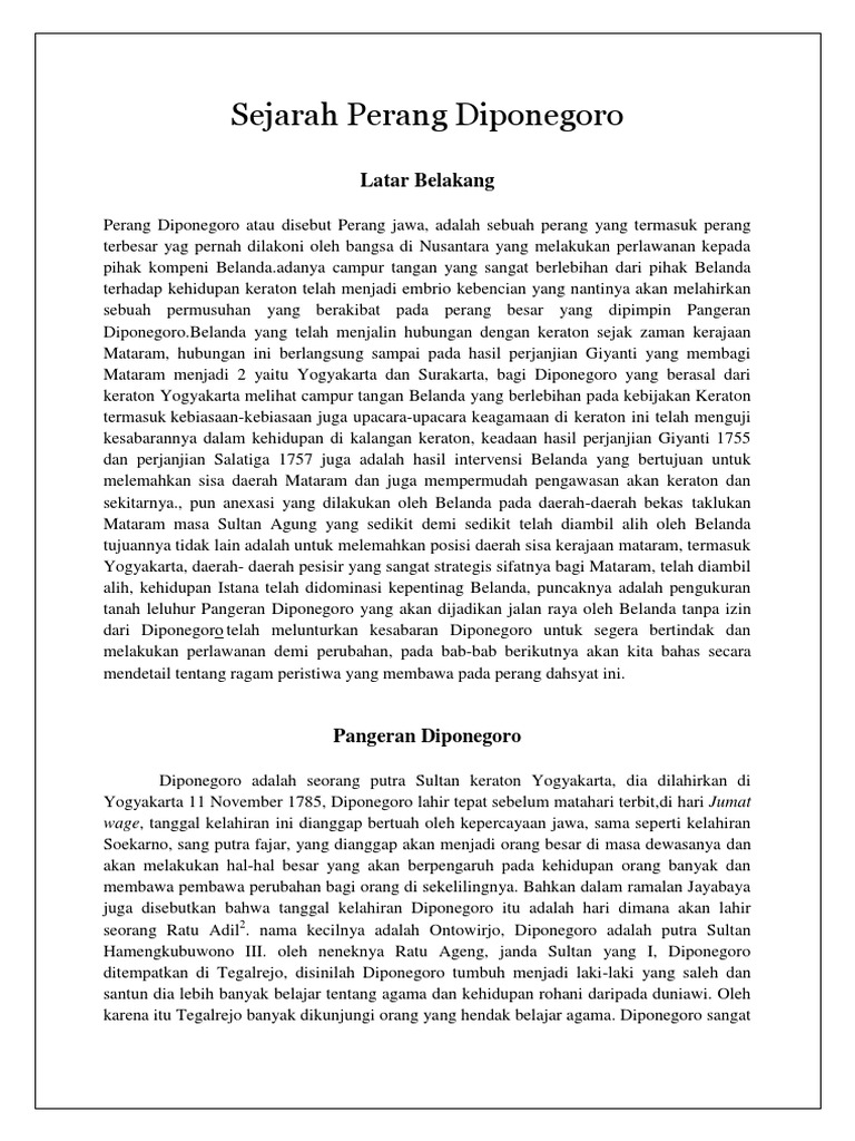 Perang Diponegoro