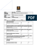 MB0039 - Business Communication IA