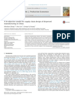 A Bi-Objective Model For Supply Chain Design of Dispersed Manufacturing in China PDF