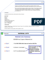 Material Lists Mld