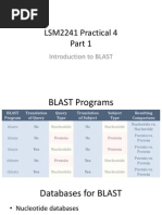 LSM2241 Practical 4: Introduction To BLAST