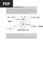 10 Thru 400 MHZ Directional Coupler With Ferrite