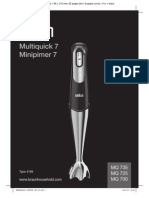 Braun Multiquick 7 Hand Blender MQ 700 MQ 735 Instruction Manual PDF