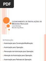 Licenciamento de Instalações de Medicina Nuclear (1)