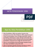 Akta Pendidikan 1996