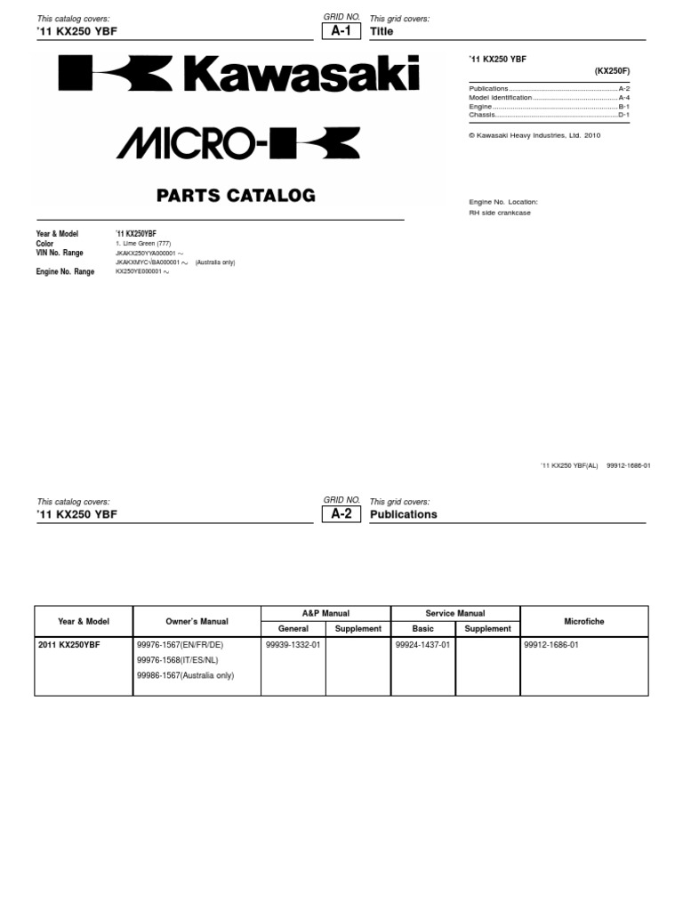 ユウ OEM KAWASAKI ZX600 E8 OWNERS MANUAL PART# 99920-1925-01 | eBay