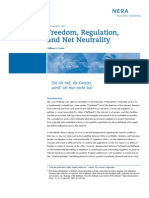 Freedom, Regulation and Net Neutrality