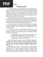 DECLARAÇÃO IMPOSTOS 2014