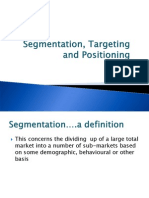 Segmentation, Targeting and Positioningmar14