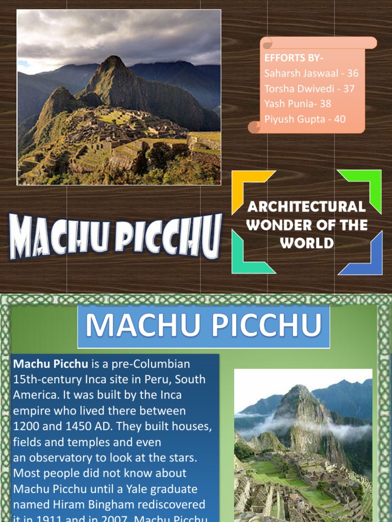 Machhu Picchu AND Mathematical Shapes | PDF | Social Science