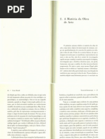 "A Materia Da Obra de Arte" e "Unidade Potencial"