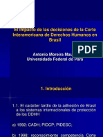 El impacto de las decisiones de la  Corte Interamericana de Derechos  Humanos en Brasil