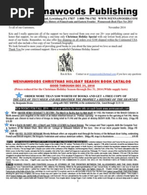 Wennawoods Publishing NOV 2014 Christmas Flyer
