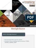 MineSight Reserve-The Power of Specialized Reserves Tool
