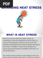 Managing Heat Stress