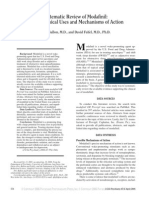 A Systematic Review of Modafinil: Potential Clinical Uses and Mechanisms of Action