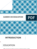 Gandhi On Education: Prof - Dr.Aung Tun Thet
