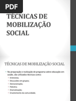 Aula 3 - Técnicas de Mobilização Social