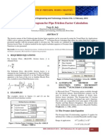 A Computer Program for Pipe Friction Factor Calculation