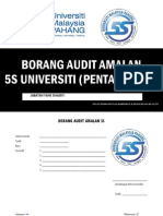 Borang Audit Amalan 5s - Pentadbiran - Keluaran 06 - 2013