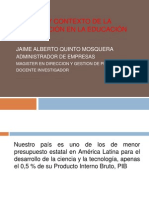 REALIDAD Y CONTEXTO DE LA INVESTIGACIÓN EN LA.ppt