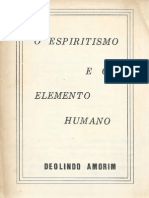O Espiritismo e o Elemento Humano