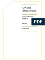 Civilinio Proceso Teisė