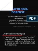 GRAFOLOGÍA FORENSE - Presentacion