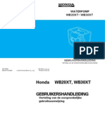 Handleiding en Instructieboekje Honda WB20XT Waterpomp - Nederlands
