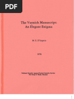 The Voynich Manuscript - An Elegant Enigma by Mary D'Imperio | PDF