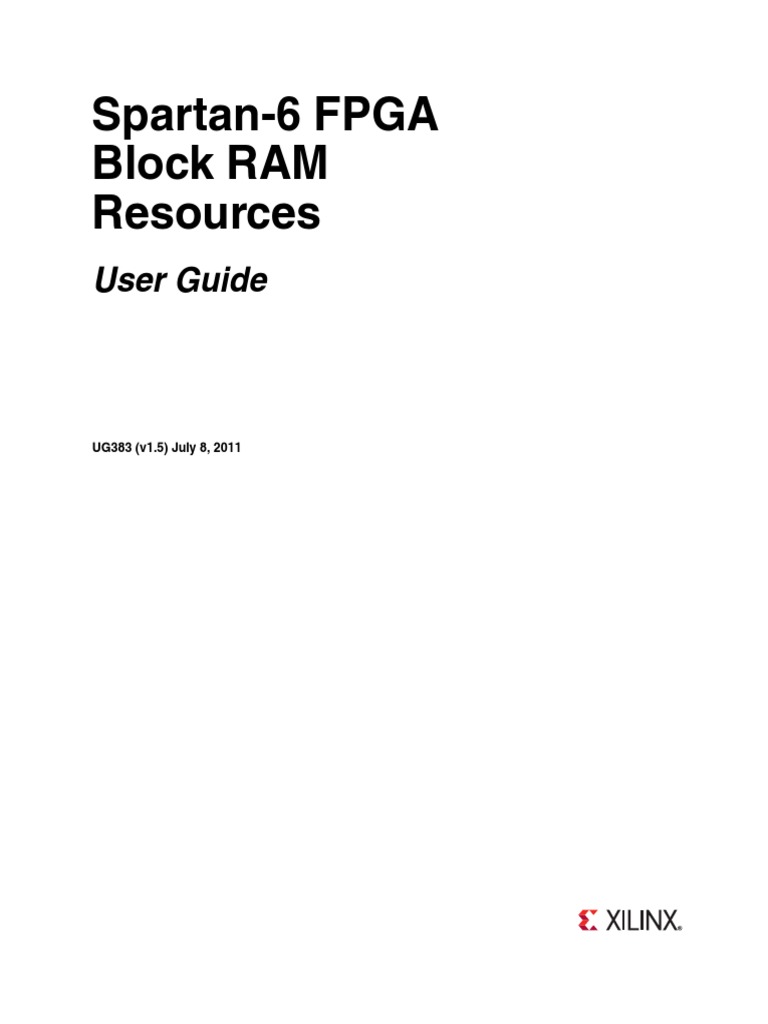 Xilinx Block RAM | PDF | Computers | Technology & Engineering