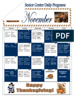 November Activity Calendar